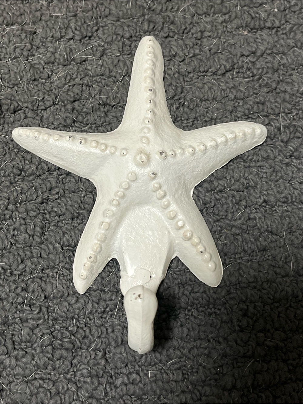White Starfish Wall Hook - Coastal Home Wall Decor